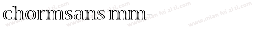 chormsans mm字体转换
